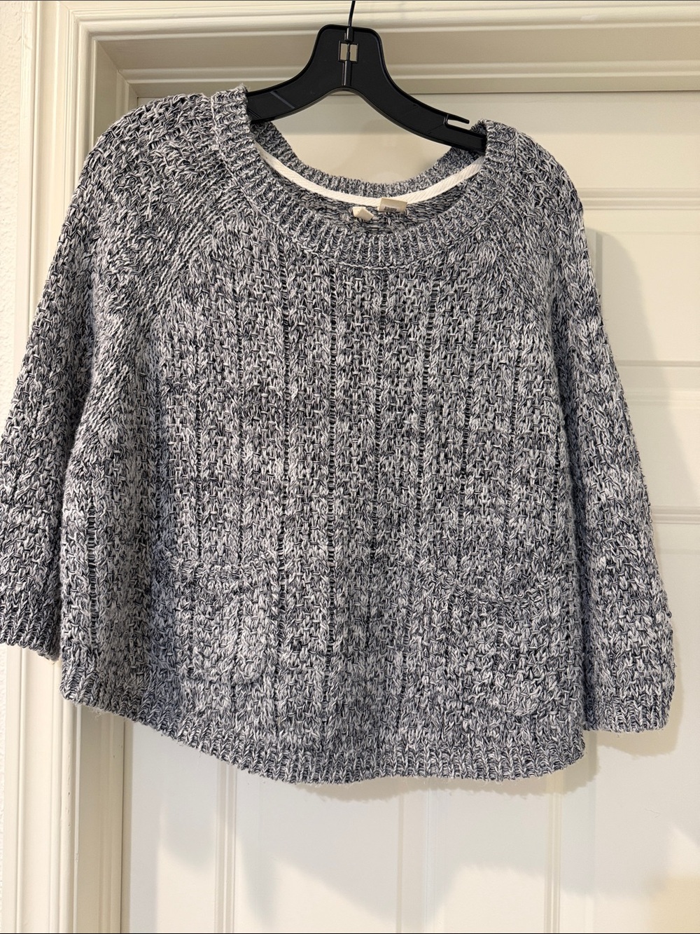 Cozy Marled Gray Knit Sweater